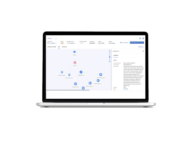 Laptop mit geöffnetem Acronis-Dashboard